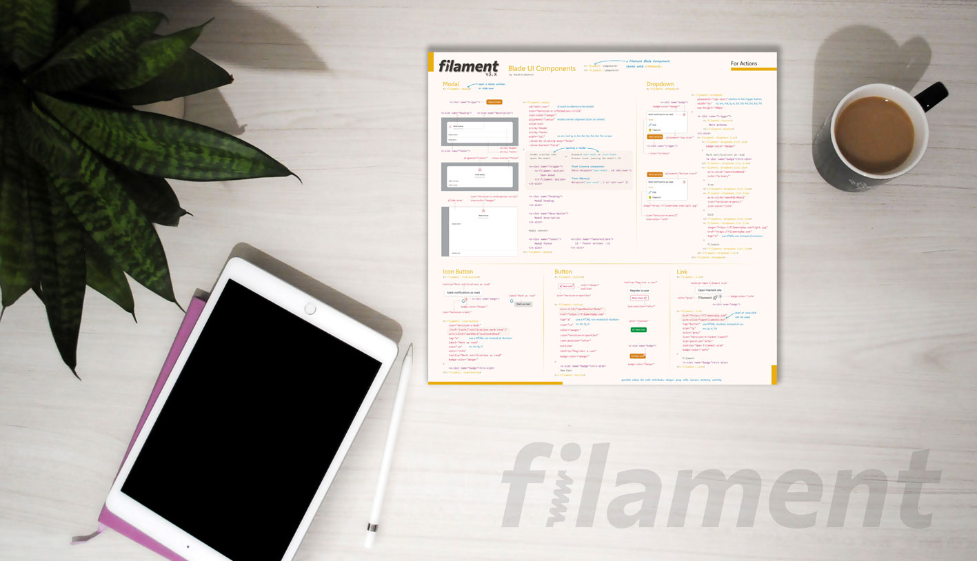 Filament PHP Blade UI Components Visually Explained cover image
